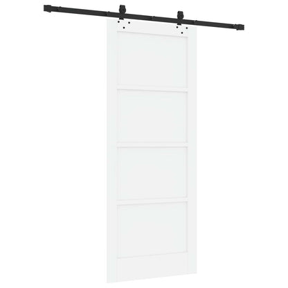 Porta scorrevole Bianco e Nero 83 x 202 cm | homemem39