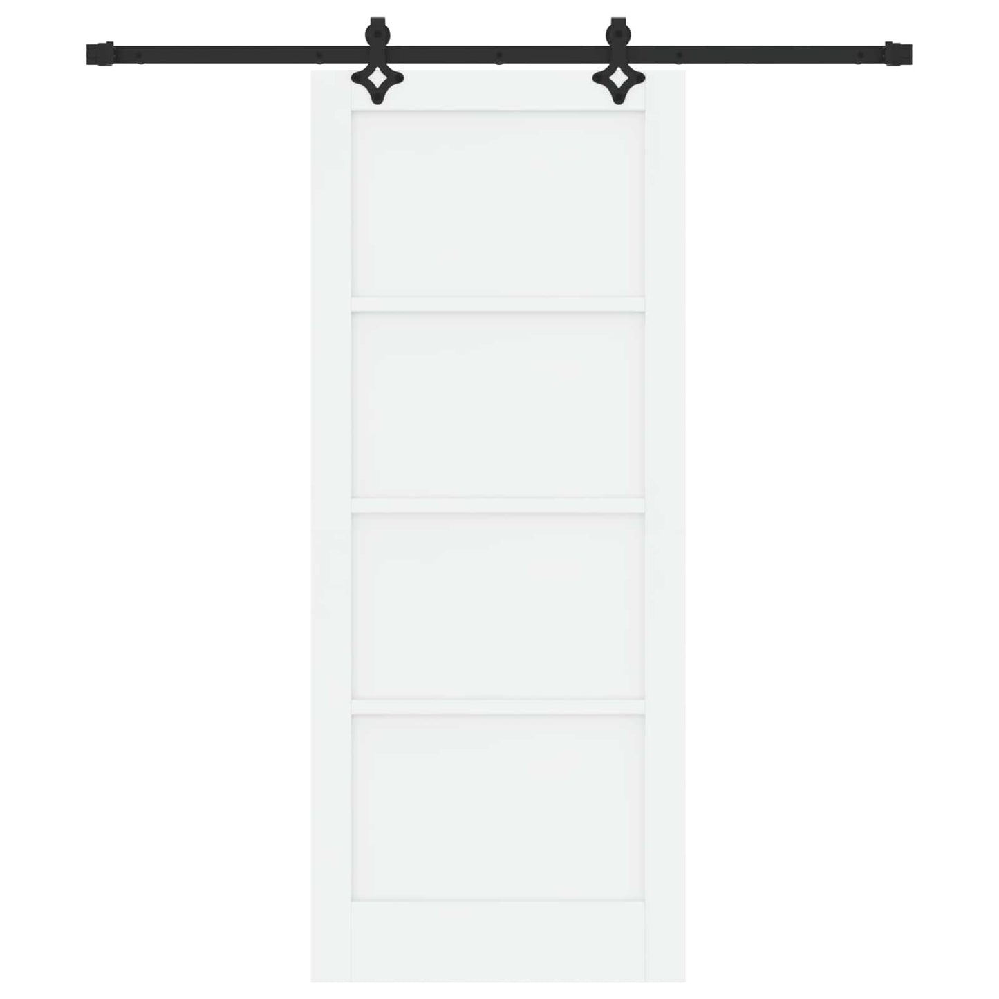 Porta scorrevole Bianco e Nero 83 x 202 cm