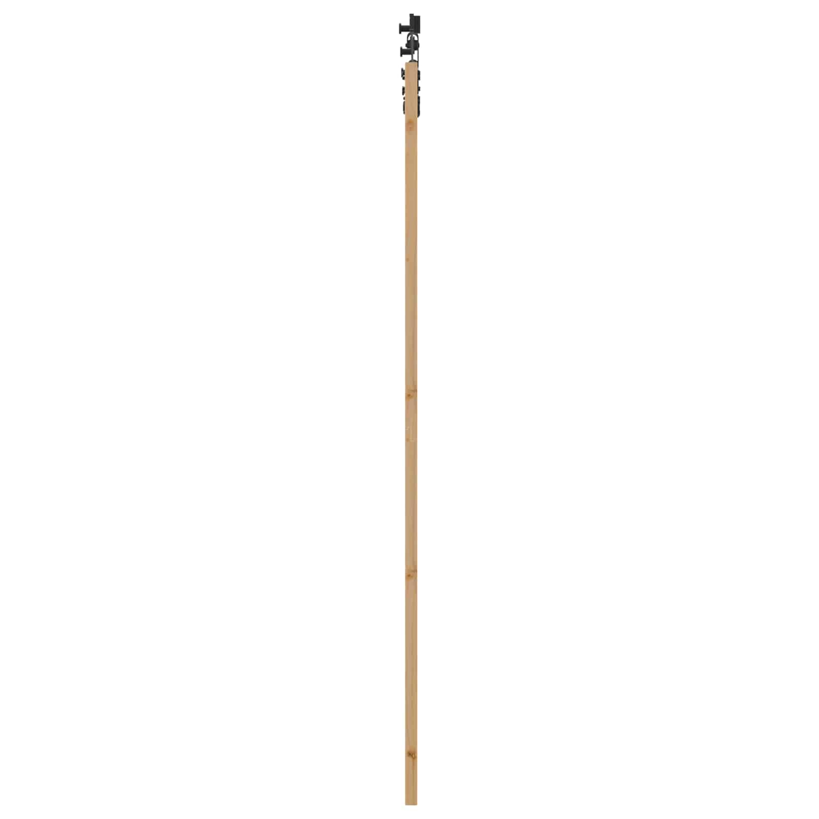 Porta scorrevole Naturale e Nero 83 x 232 cm | homemem39
