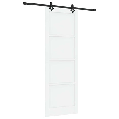 Porta scorrevole Bianco e Nero 83 x 232 cm