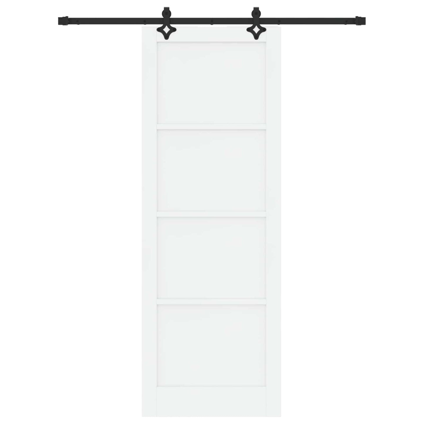 Porta scorrevole Bianco e Nero 83 x 232 cm | homemem39