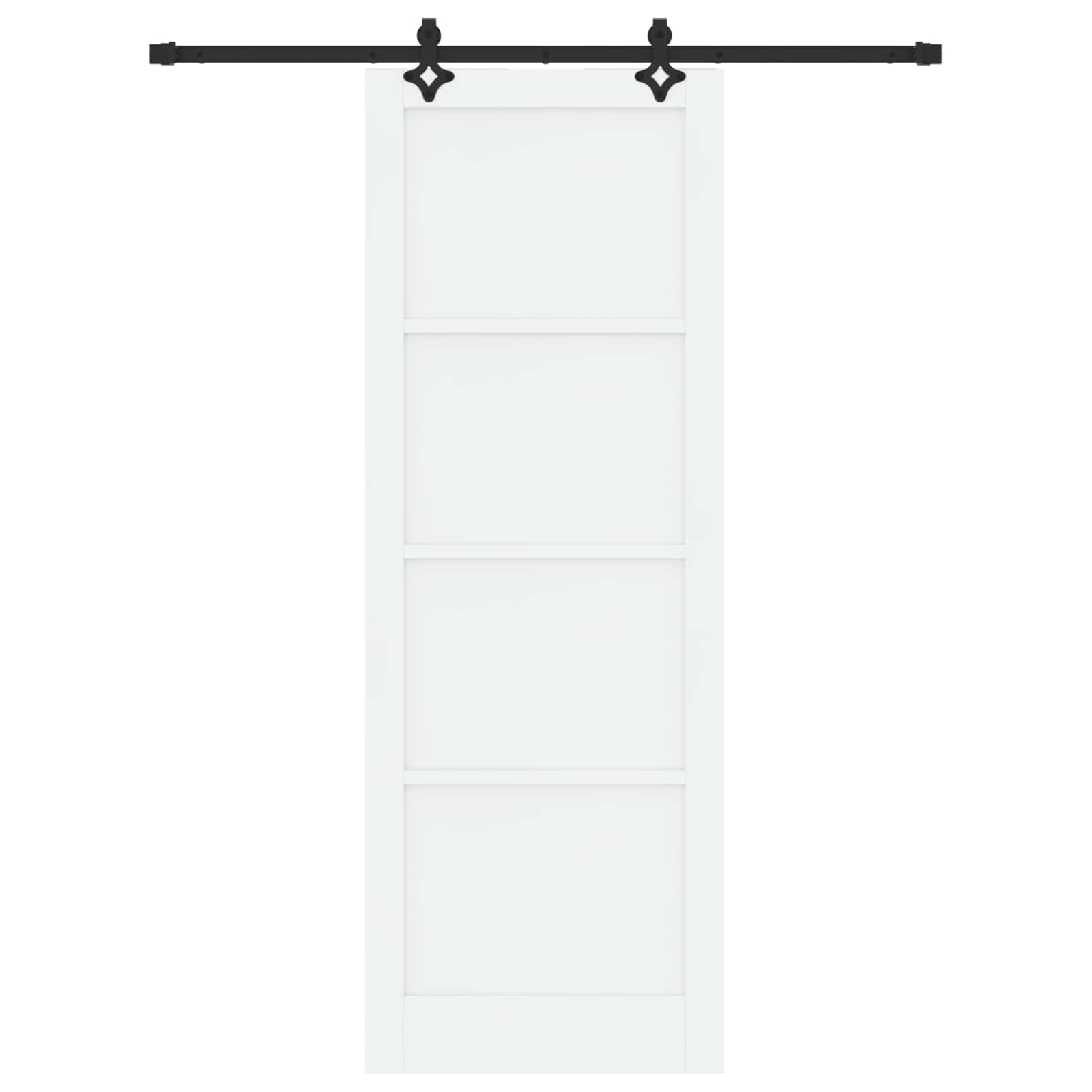Porta scorrevole Bianco e Nero 83 x 232 cm | homemem39