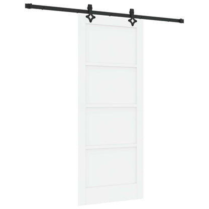 Porta scorrevole Bianco e Nero 83 x 202 cm | homemem39