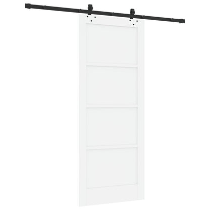 Porta scorrevole Bianco e Nero 83 x 202 cm