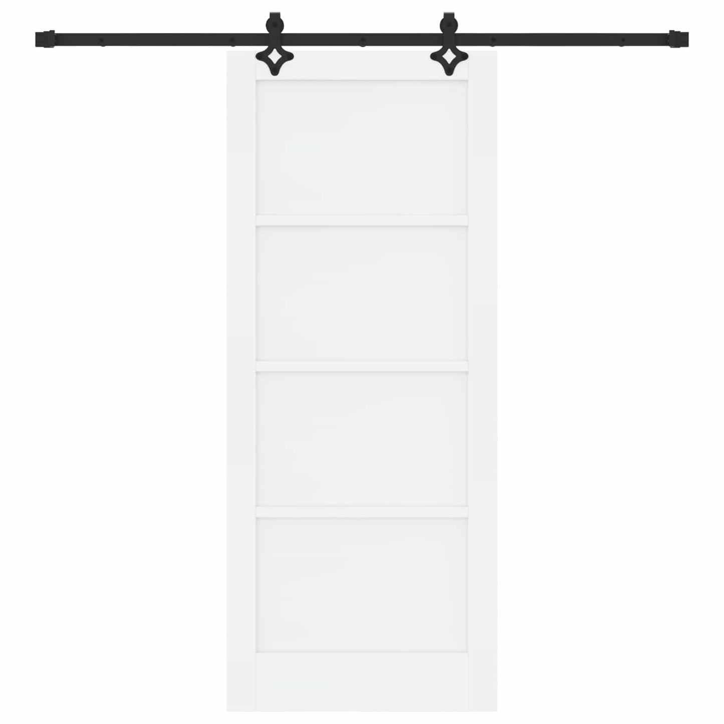 Porta scorrevole Bianco e Nero 83 x 202 cm | homemem39