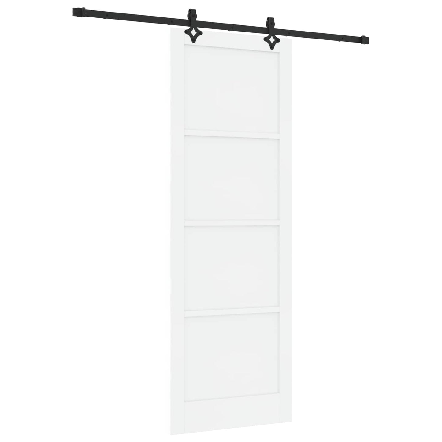 Porta scorrevole Bianco e Nero 83 x 232 cm | homemem39