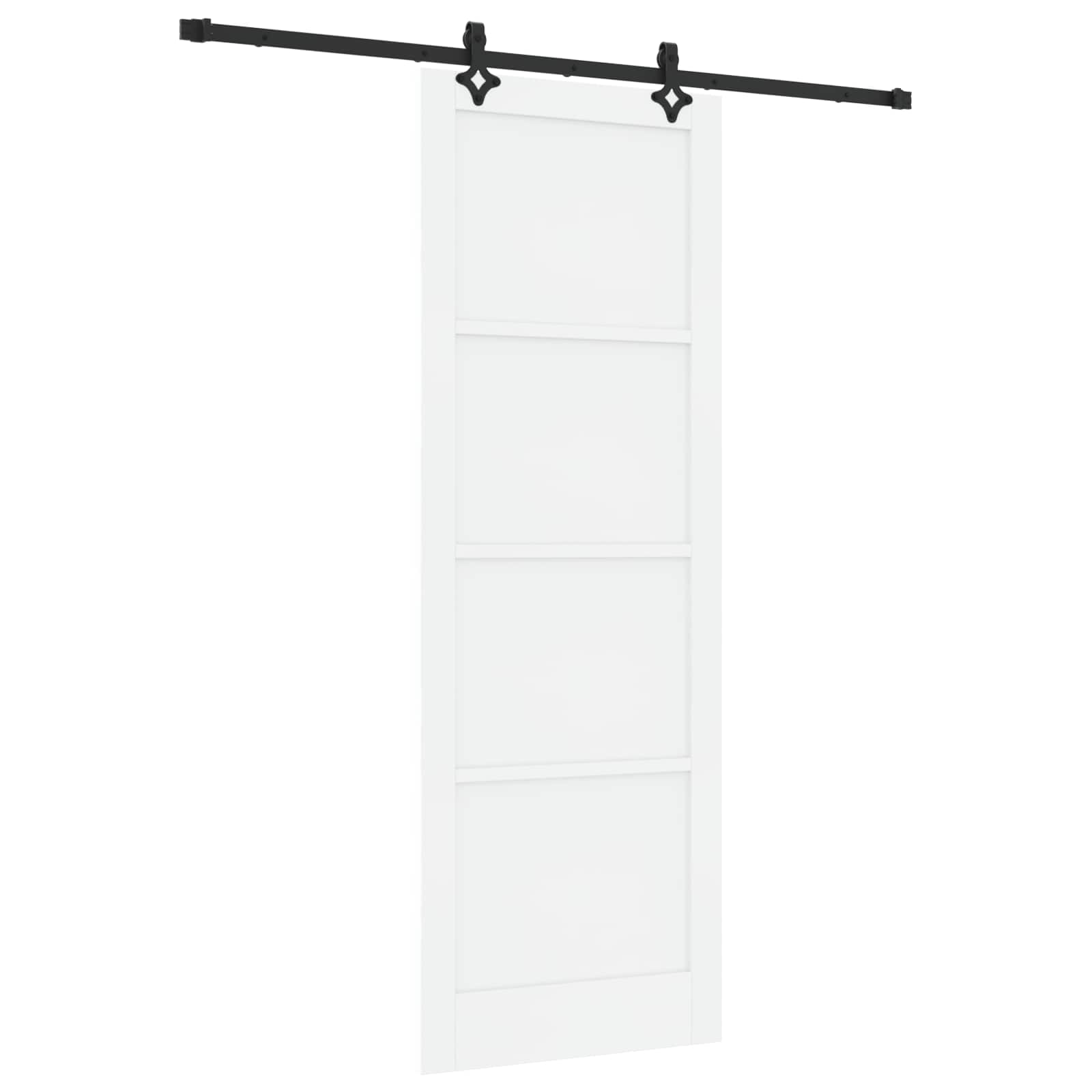 Porta scorrevole Bianco e Nero 83 x 232 cm | homemem39