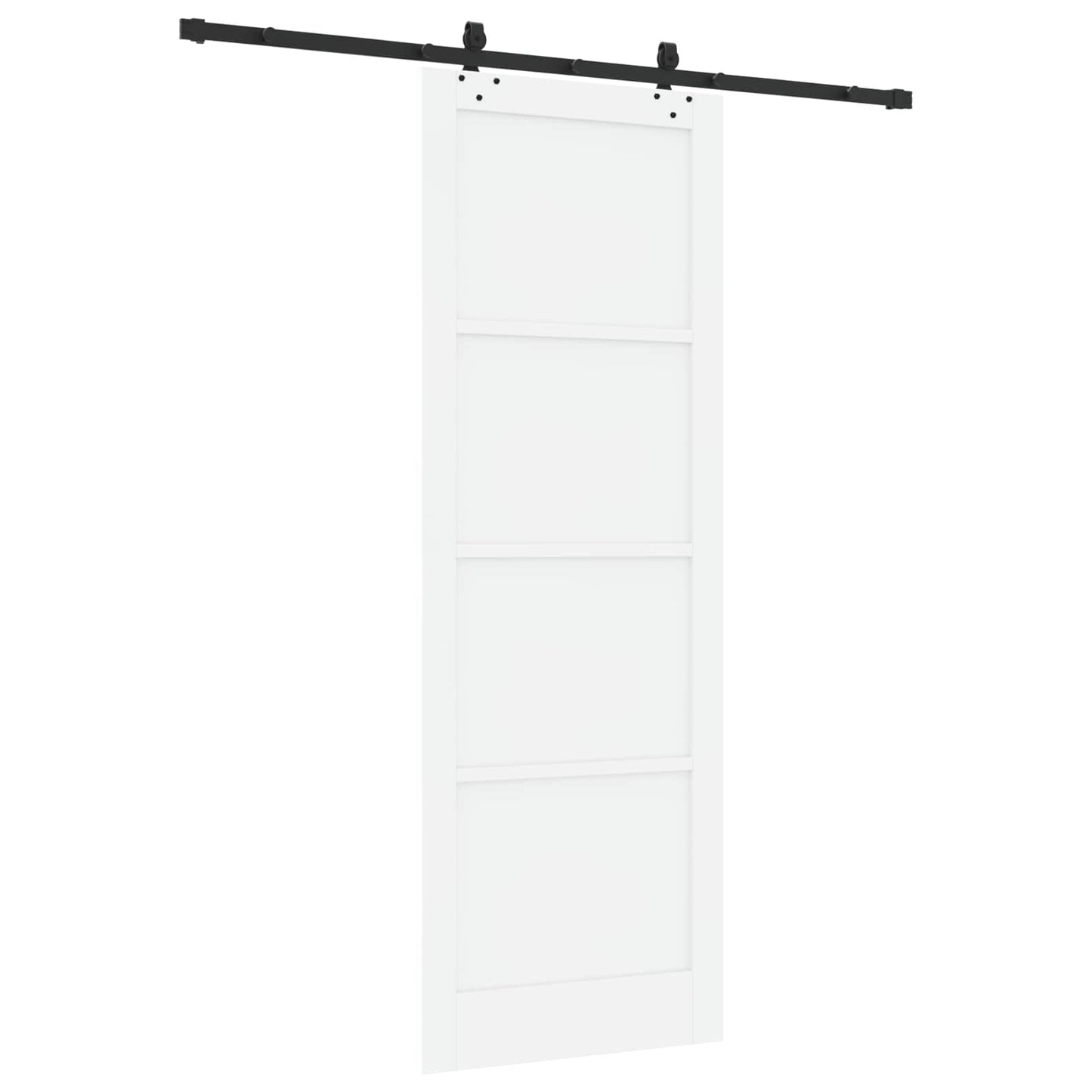 Porta scorrevole Bianco e Nero 83 x 232 cm | homemem39