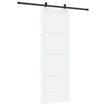 Porta scorrevole Bianco e Nero 83 x 232 cm | homemem39
