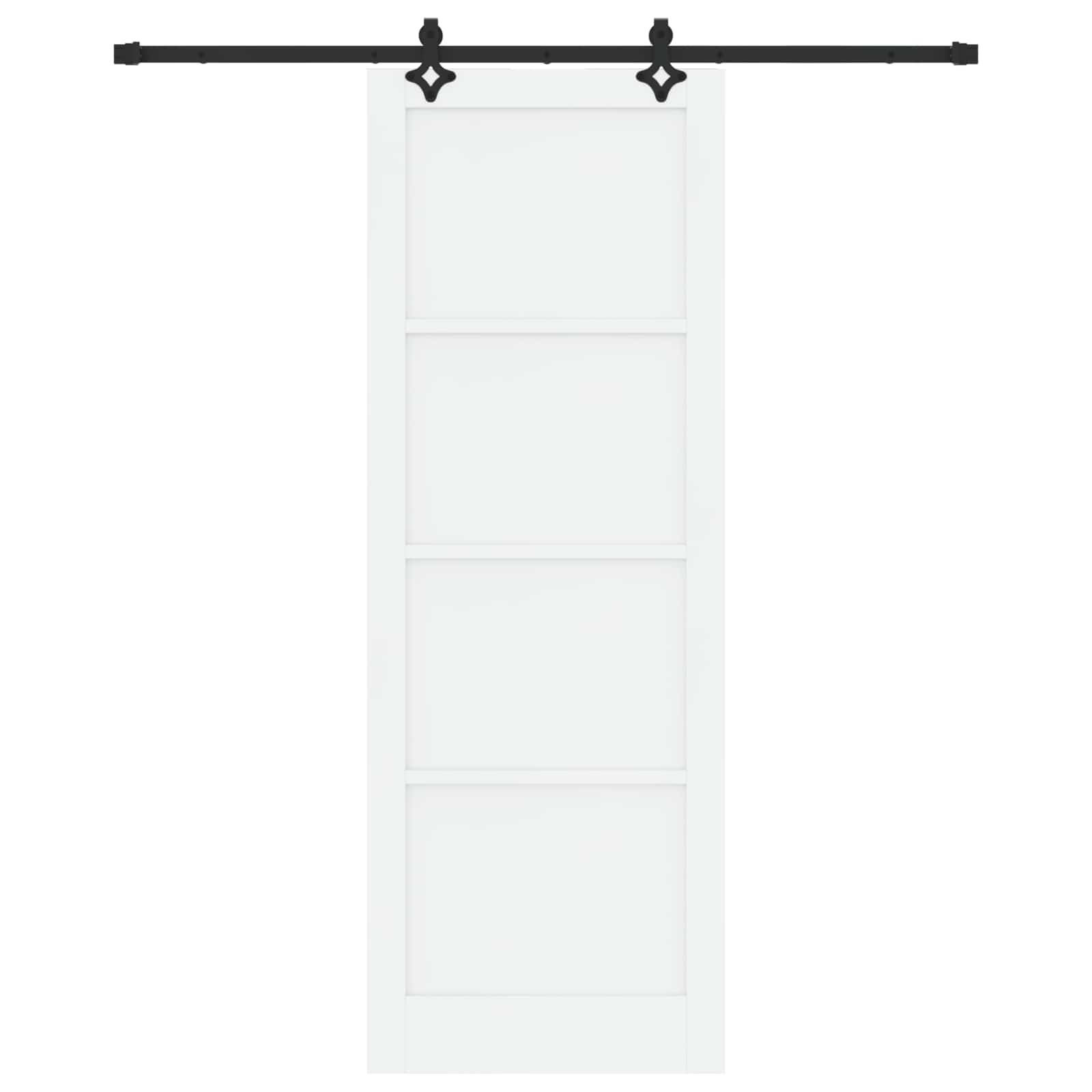 Porta scorrevole Bianco e Nero 83 x 232 cm | homemem39