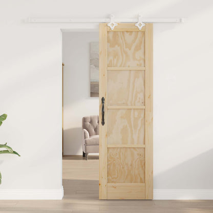Porta scorrevole Naturale e Bianco 61 x 198,5 cm | homemem39