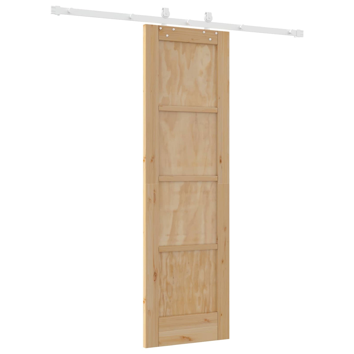 Porta scorrevole Naturale e Bianco 61 x 198,5 cm | homemem39