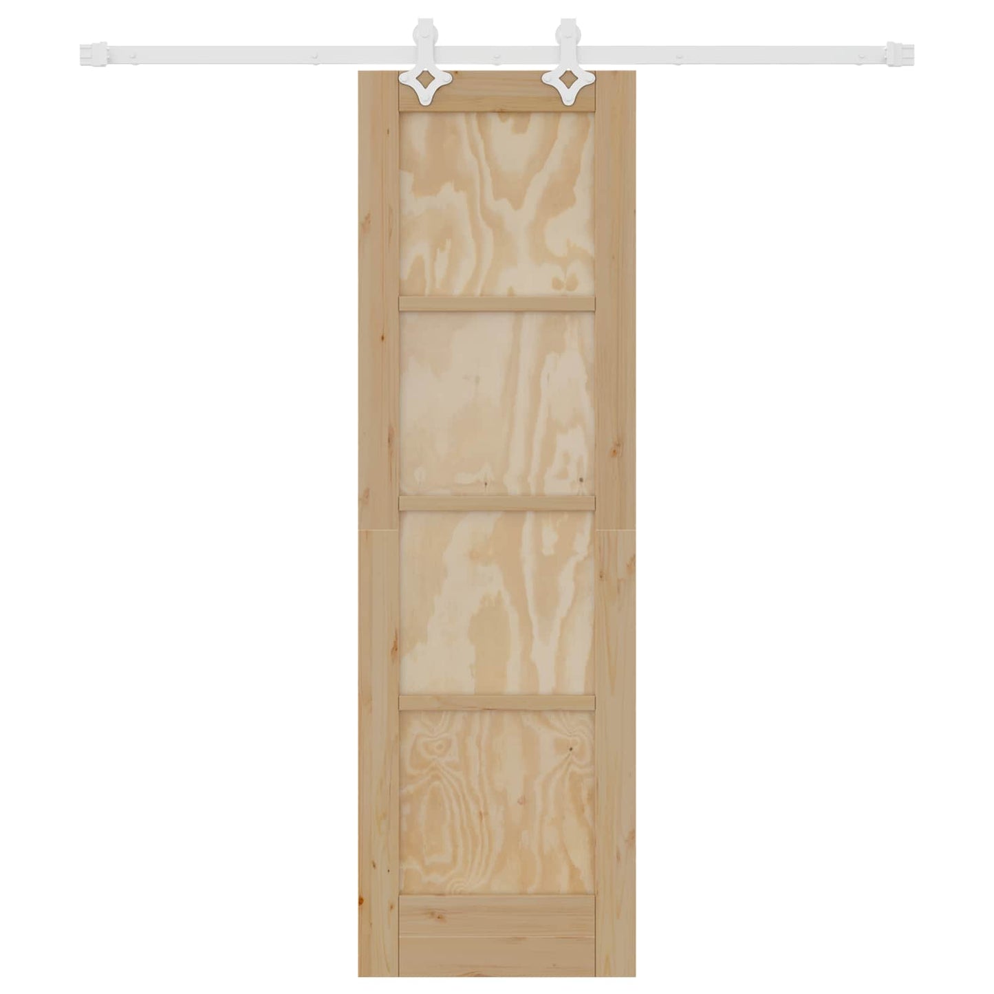 Porta scorrevole Naturale e Bianco 61 x 198,5 cm | homemem39