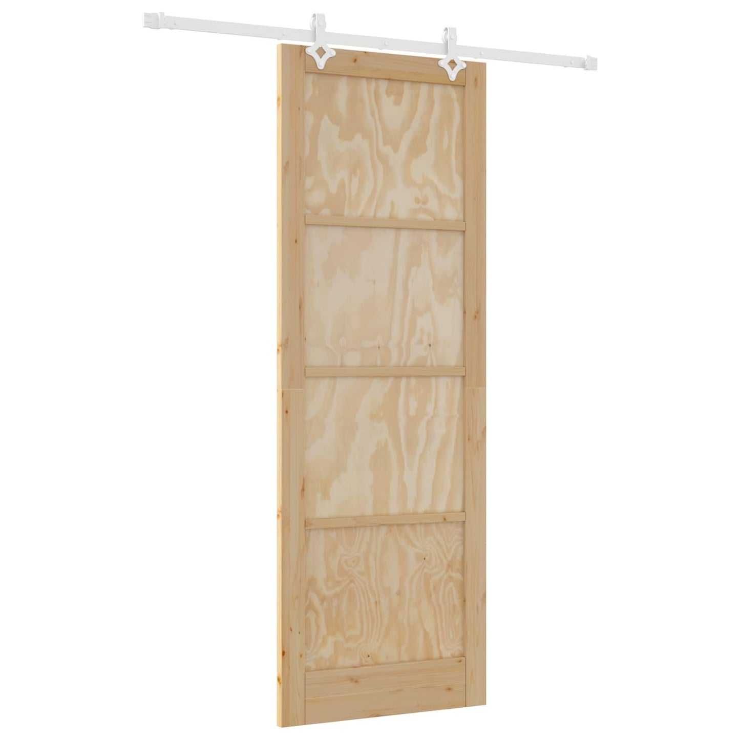Porta scorrevole Naturale e Bianco 83 x 232 cm | homemem39