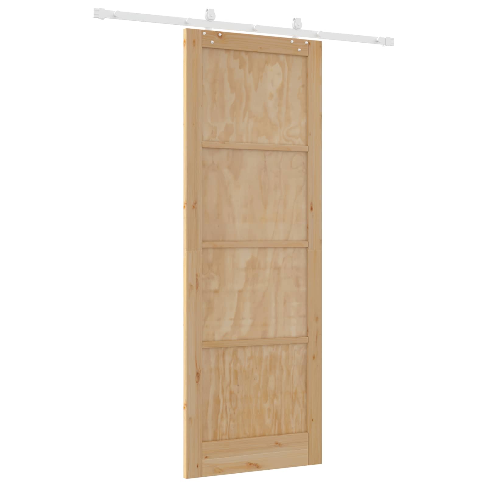 Porta scorrevole Naturale e Bianco 83 x 232 cm | homemem39