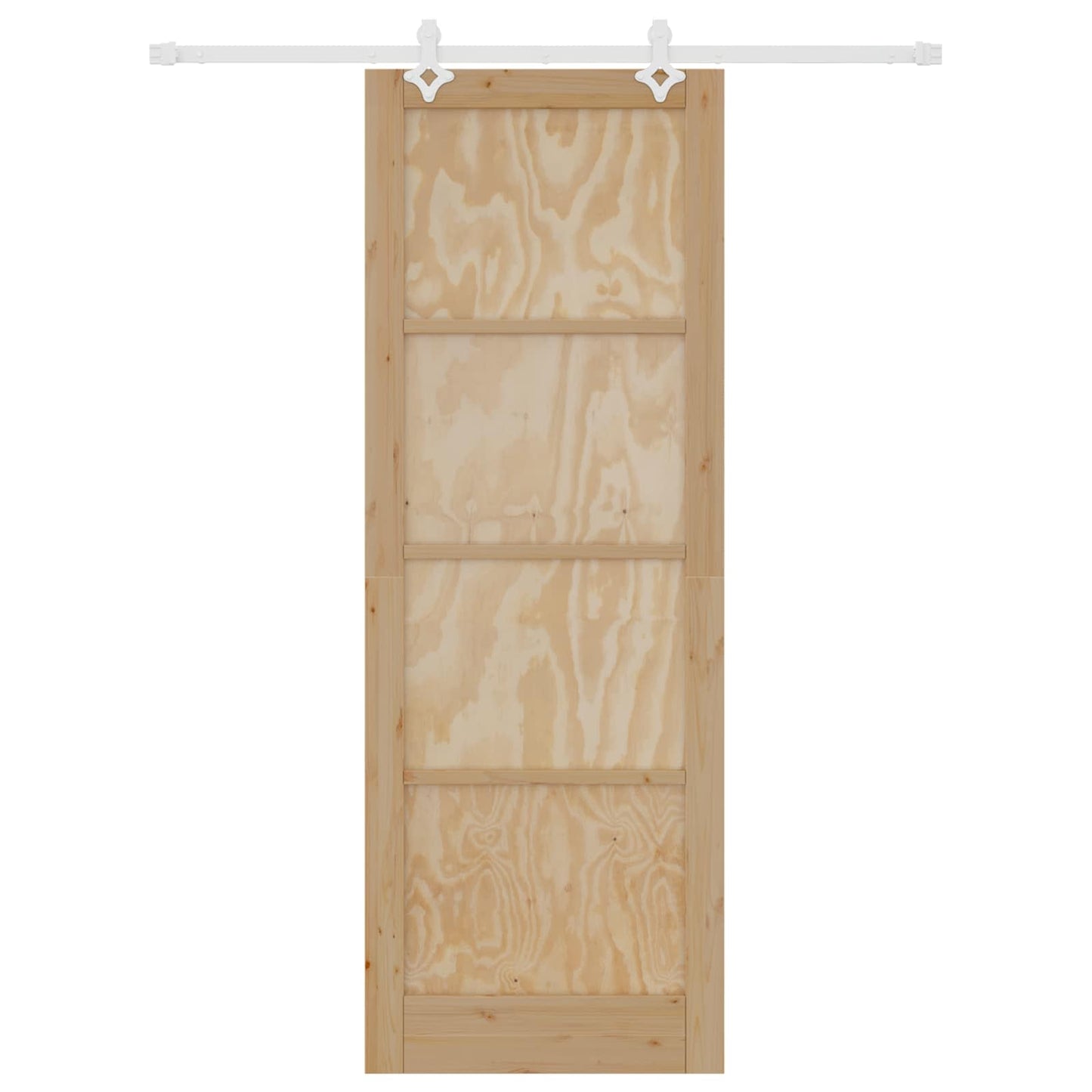 Porta scorrevole Naturale e Bianco 83 x 232 cm | homemem39