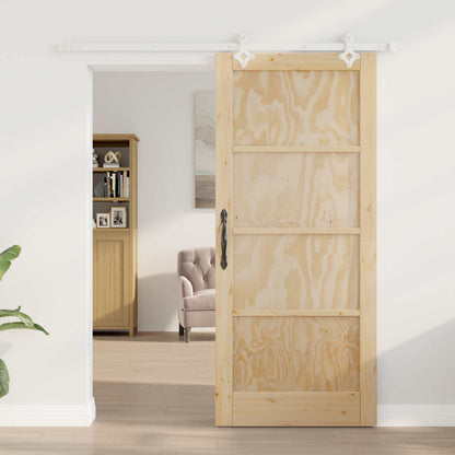Porta scorrevole Naturale e Bianco 86 x 198,5 cm | homemem39