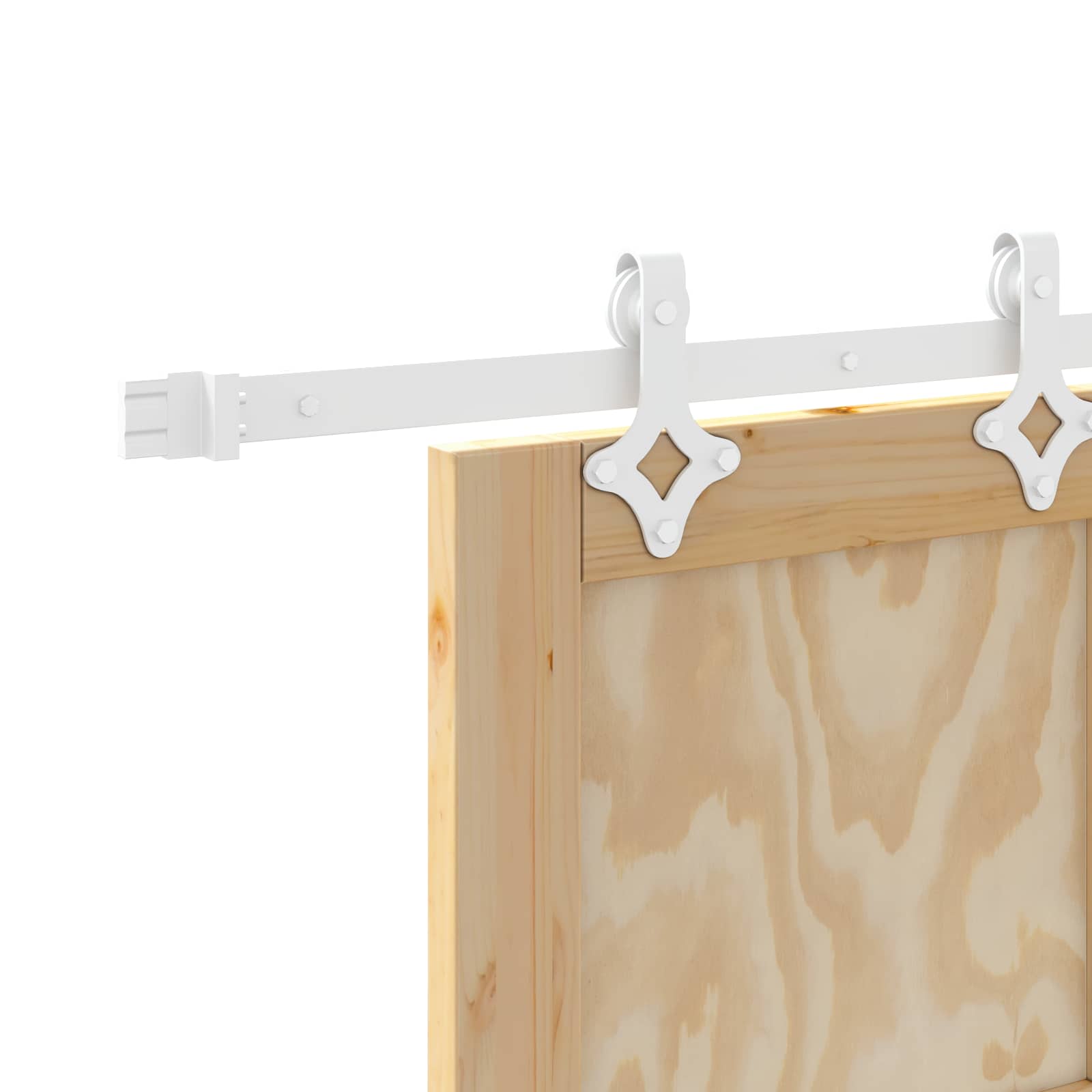 Porta scorrevole Naturale e Bianco 86 x 211 cm | homemem39