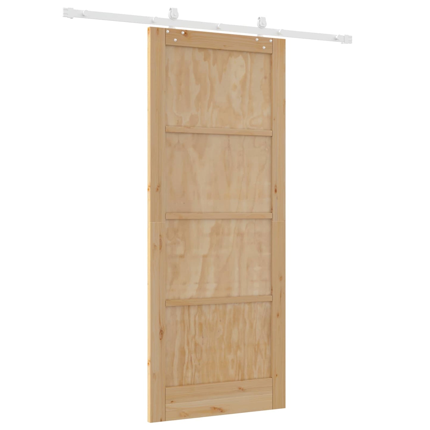 Porta scorrevole Naturale e Bianco 86 x 211 cm | homemem39