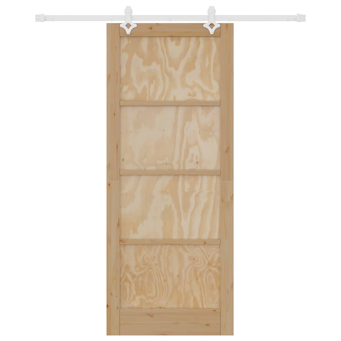 Porta scorrevole Naturale e Bianco 86 x 211 cm | homemem39