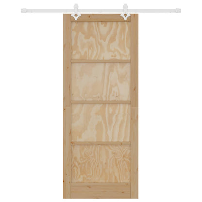 Porta scorrevole Naturale e Bianco 86 x 211 cm | homemem39