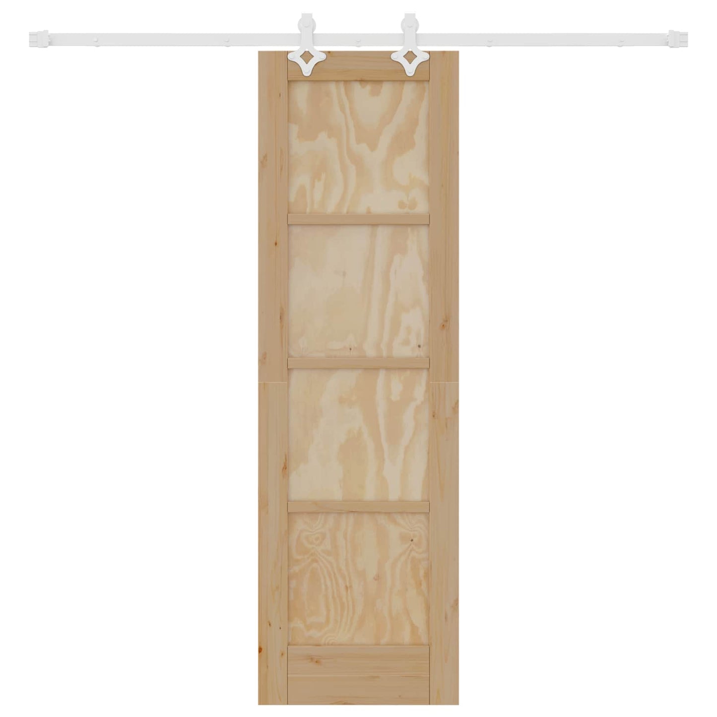 Porta scorrevole Naturale e Bianco 61 x 198,5 cm | homemem39