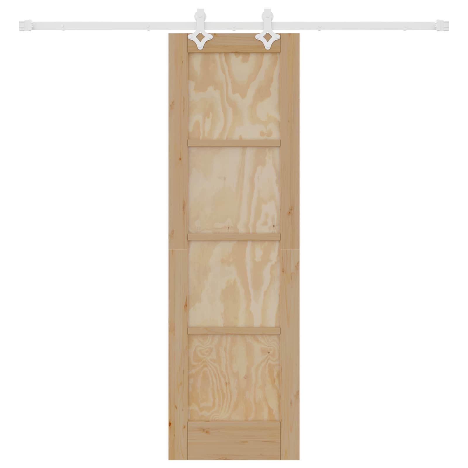 Porta scorrevole Naturale e Bianco 61 x 198,5 cm | homemem39