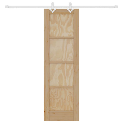 Porta scorrevole Naturale e Bianco 61 x 198,5 cm | homemem39