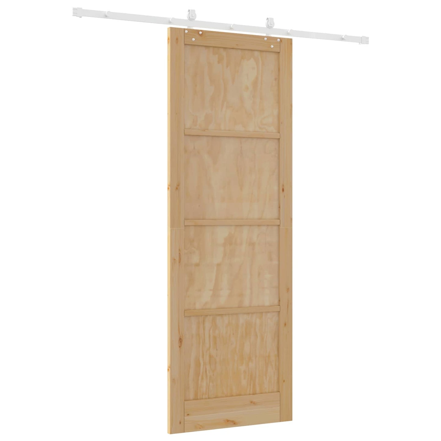 Porta scorrevole Naturale e Bianco 83 x 232 cm | homemem39