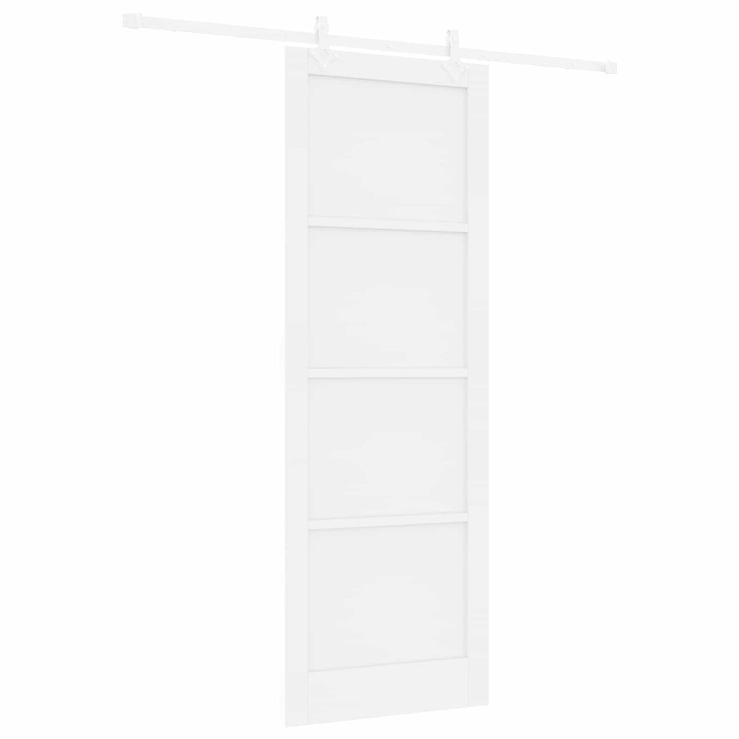 Porta scorrevole Bianco 83 x 232 cm Legno Massello di Pino | homemem39