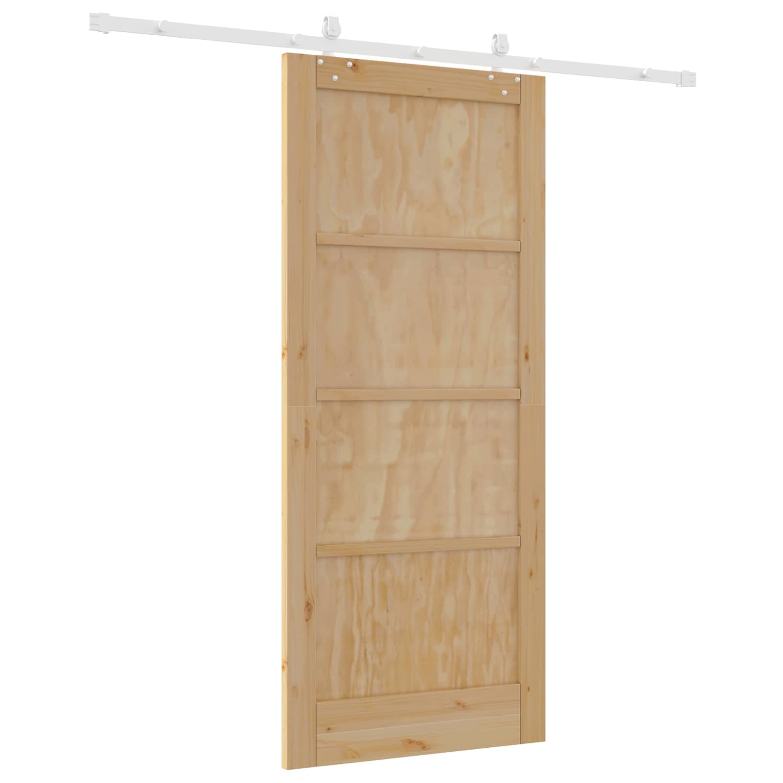 Porta scorrevole Naturale e Bianco 86 x 198,5 cm | homemem39