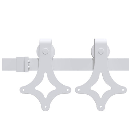 Porta scorrevole Naturale e Bianco 86 x 211 cm | homemem39