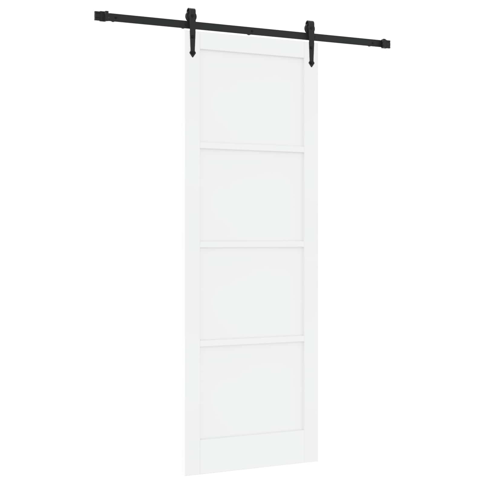 Porta scorrevole ORKDAL Bianco e Nero 83 x 232 cm | homemem39