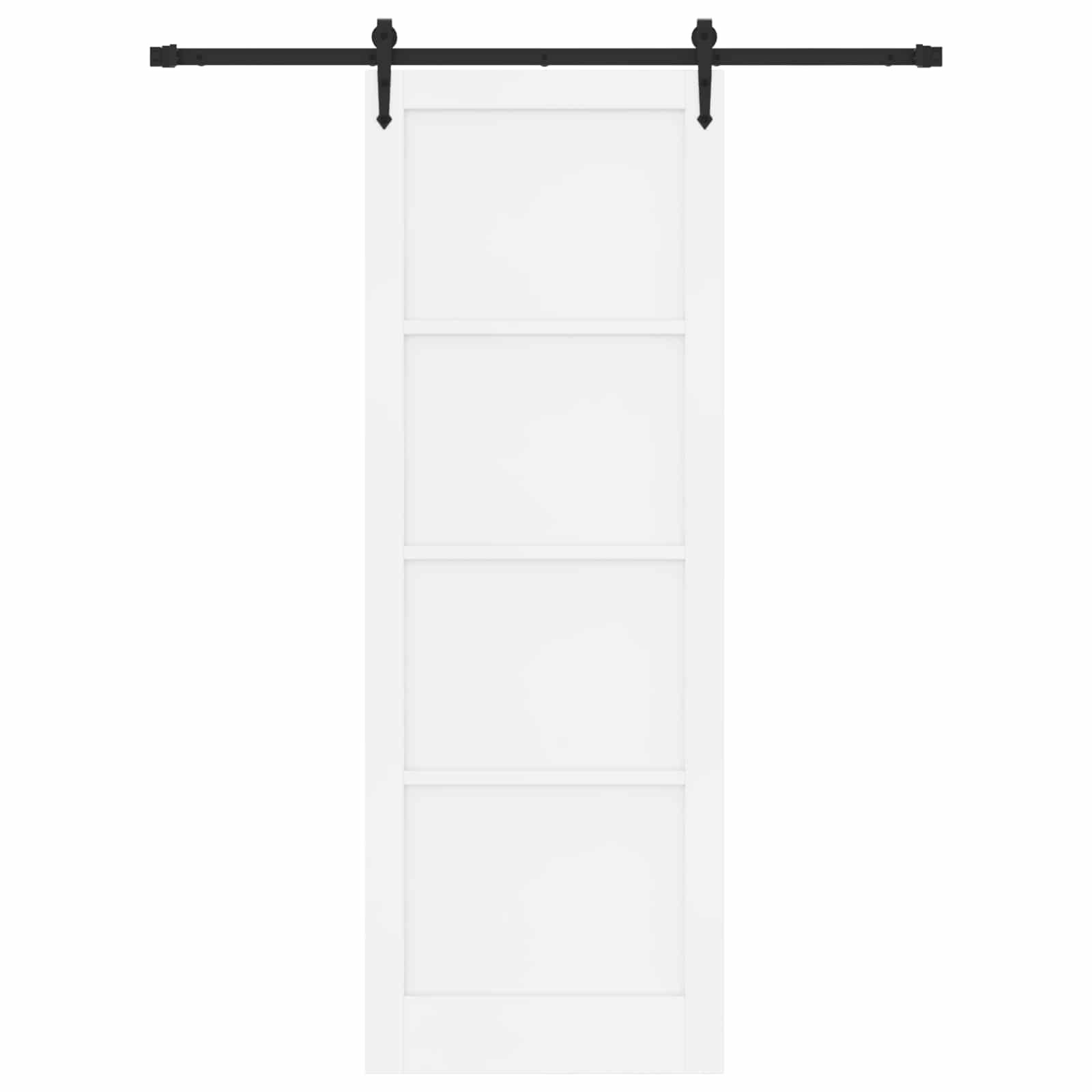 Porta scorrevole ORKDAL Bianco e Nero 83 x 232 cm | homemem39