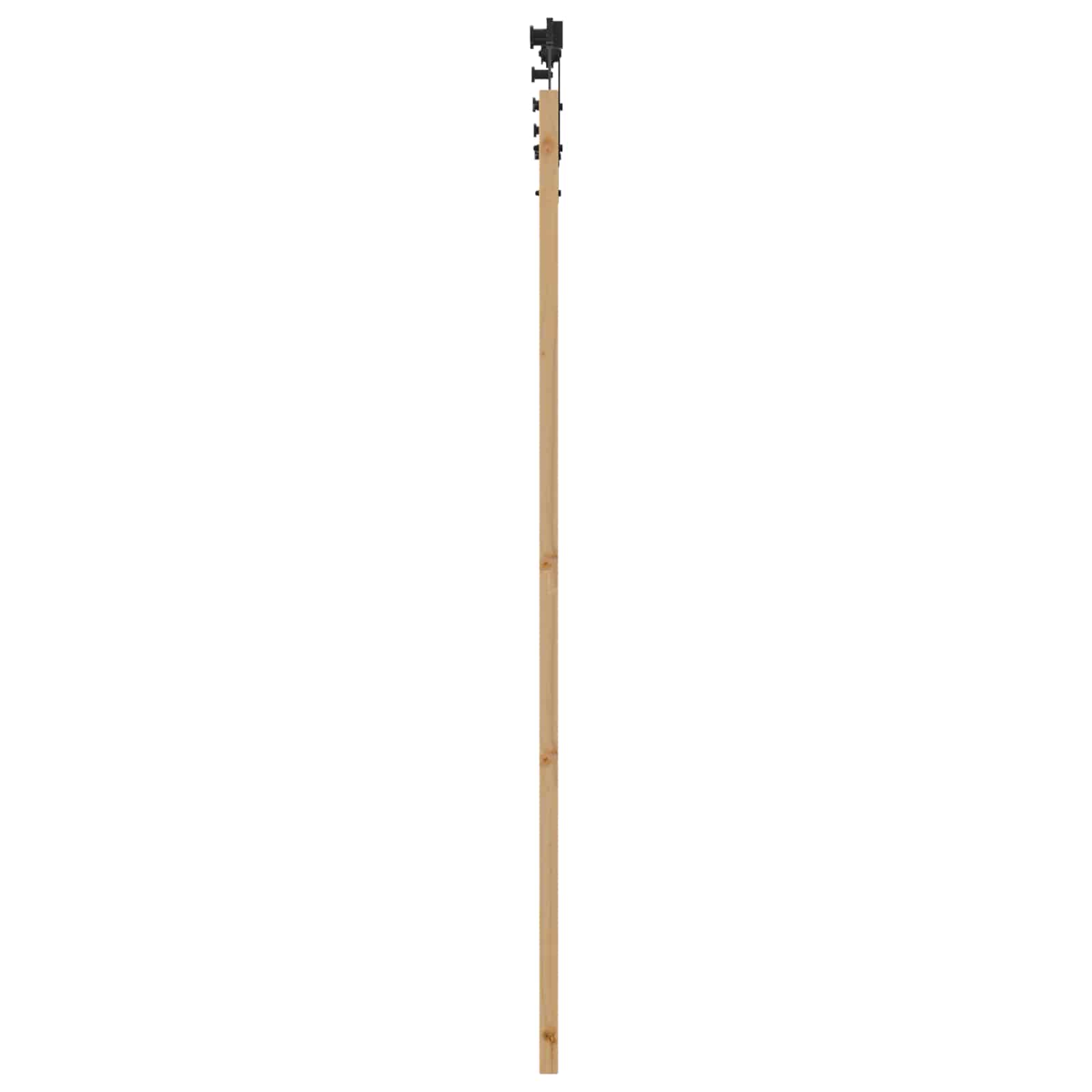 Porta scorrevole ORKDAL Naturale e Nero 86 x 198,5 cm | homemem39