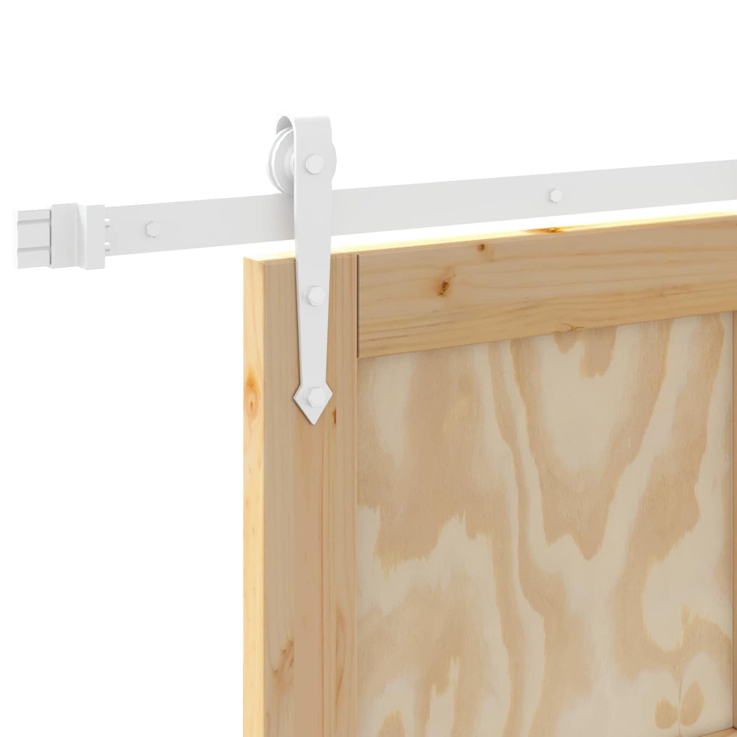 Porta scorrevole ORKDAL Naturale e Bianco 73,5 x 211 cm | homemem39