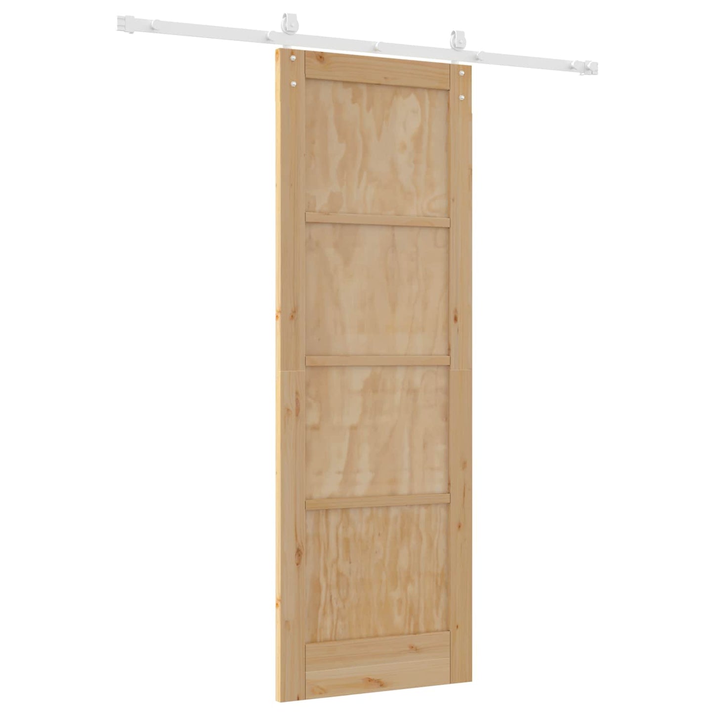 Porta scorrevole ORKDAL Naturale e Bianco 73,5 x 211 cm | homemem39