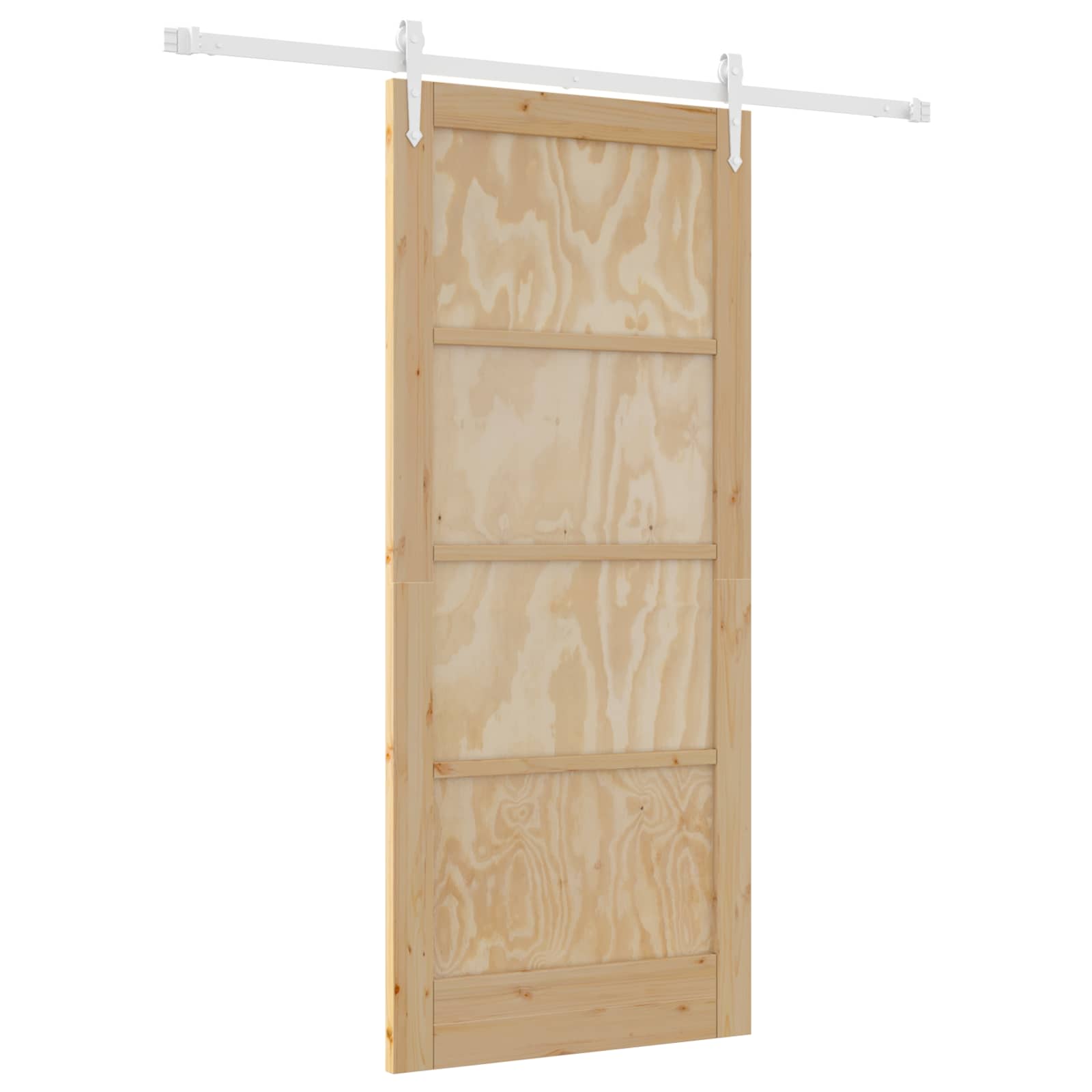 Porta scorrevole ORKDAL Naturale e Bianco 86 x 198,5 cm | homemem39