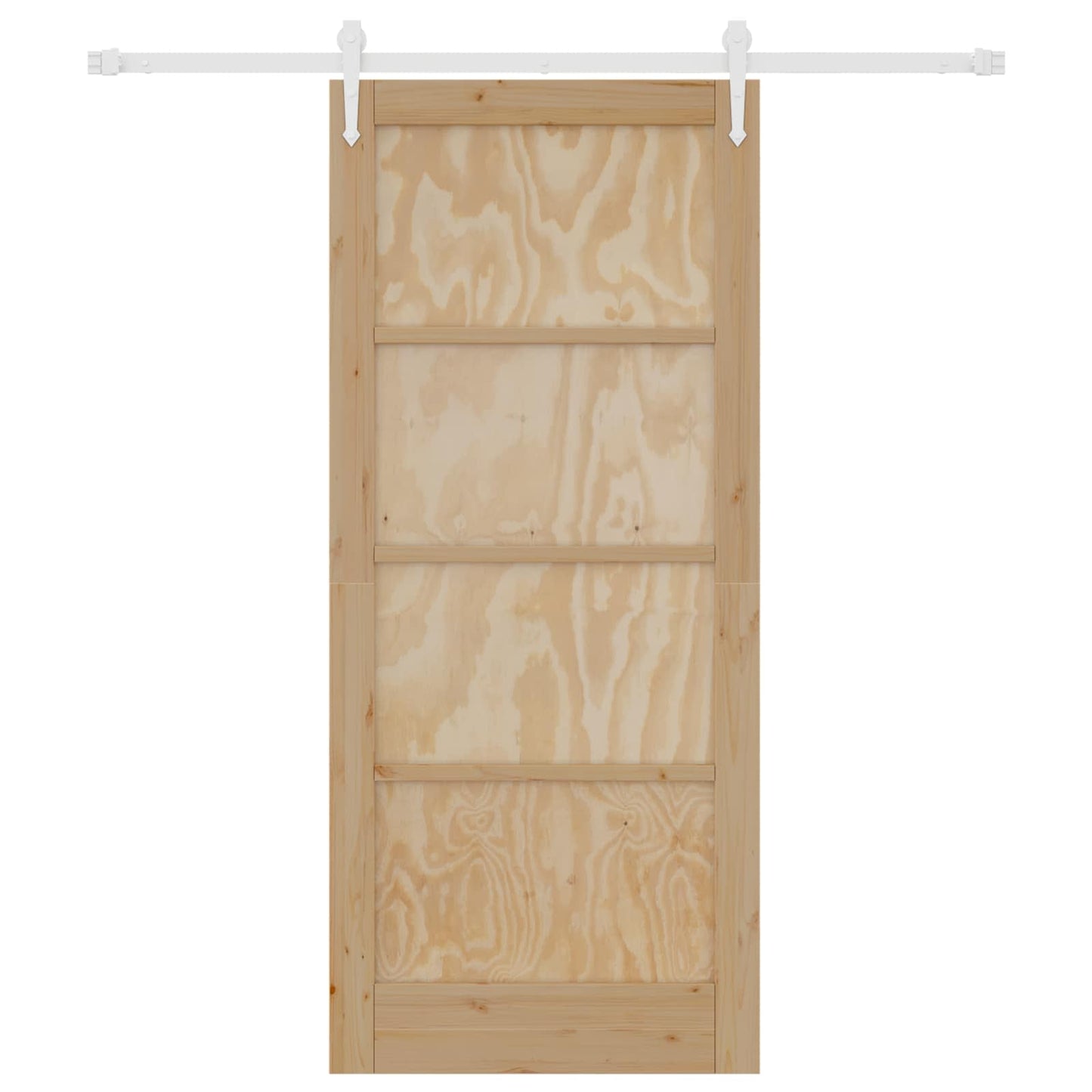 Porta scorrevole ORKDAL Naturale e Bianco 86 x 198,5 cm | homemem39