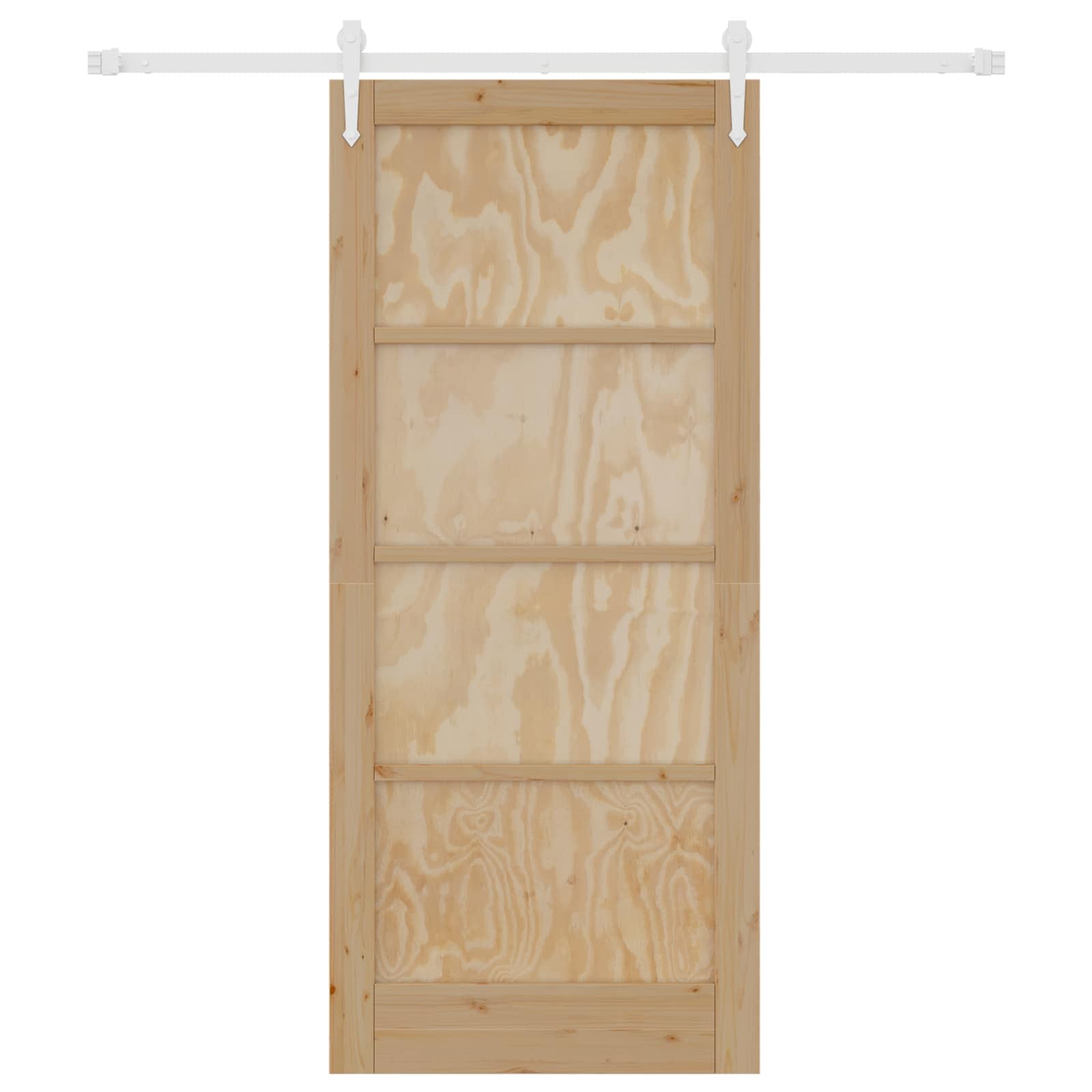 Porta scorrevole ORKDAL Naturale e Bianco 86 x 198,5 cm | homemem39