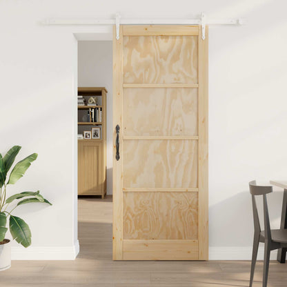 Porta scorrevole ORKDAL Naturale e Bianco 86 x 211 cm | homemem39