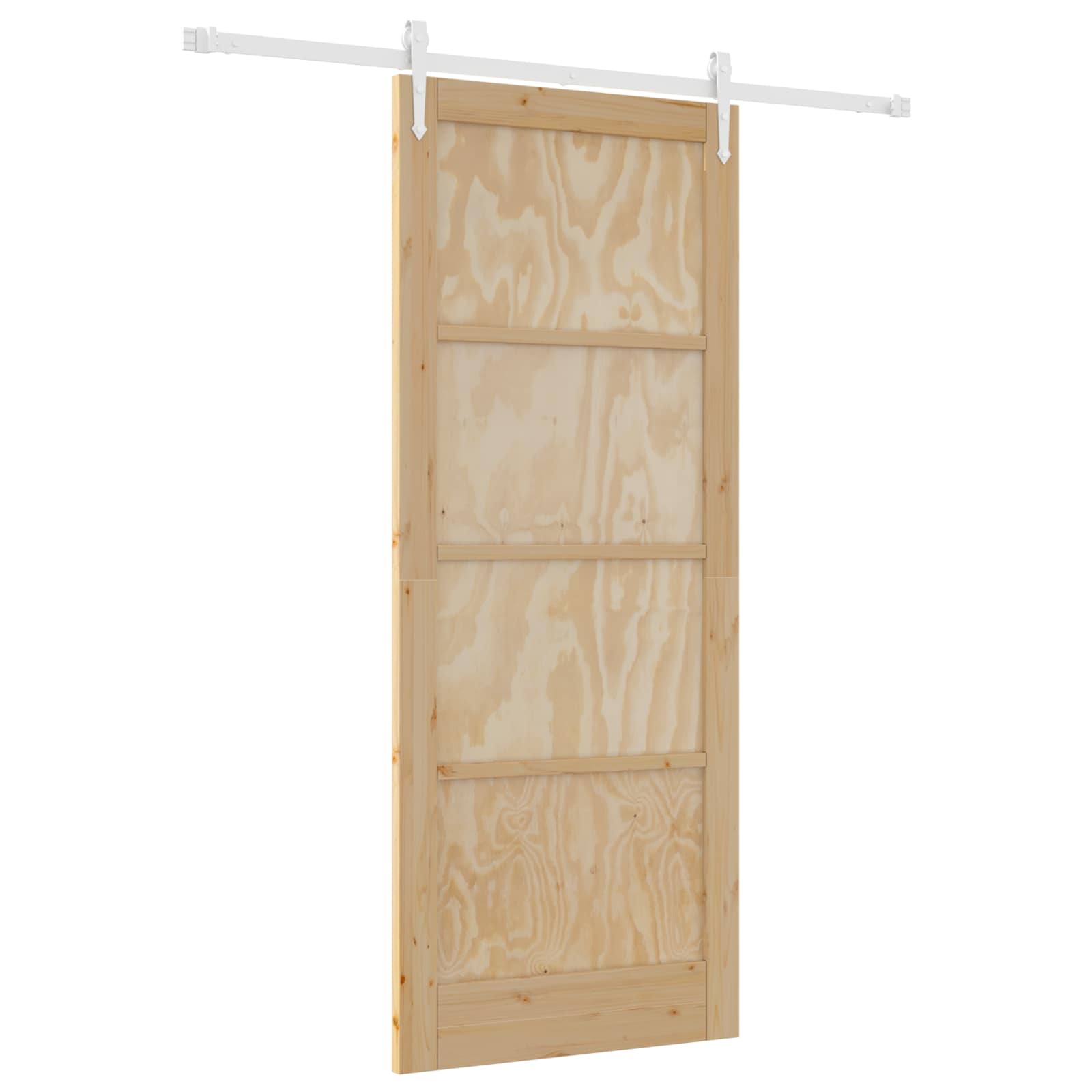 Porta scorrevole ORKDAL Naturale e Bianco 86 x 211 cm | homemem39