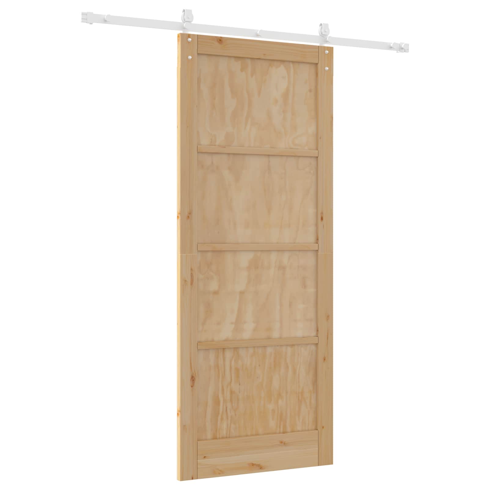 Porta scorrevole ORKDAL Naturale e Bianco 86 x 211 cm | homemem39