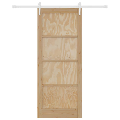 Porta scorrevole ORKDAL Naturale e Bianco 86 x 211 cm | homemem39