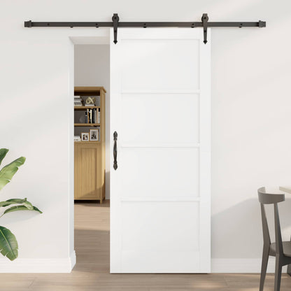 Porta scorrevole ORKDAL Bianco e Nero 83 x 202 cm | homemem39