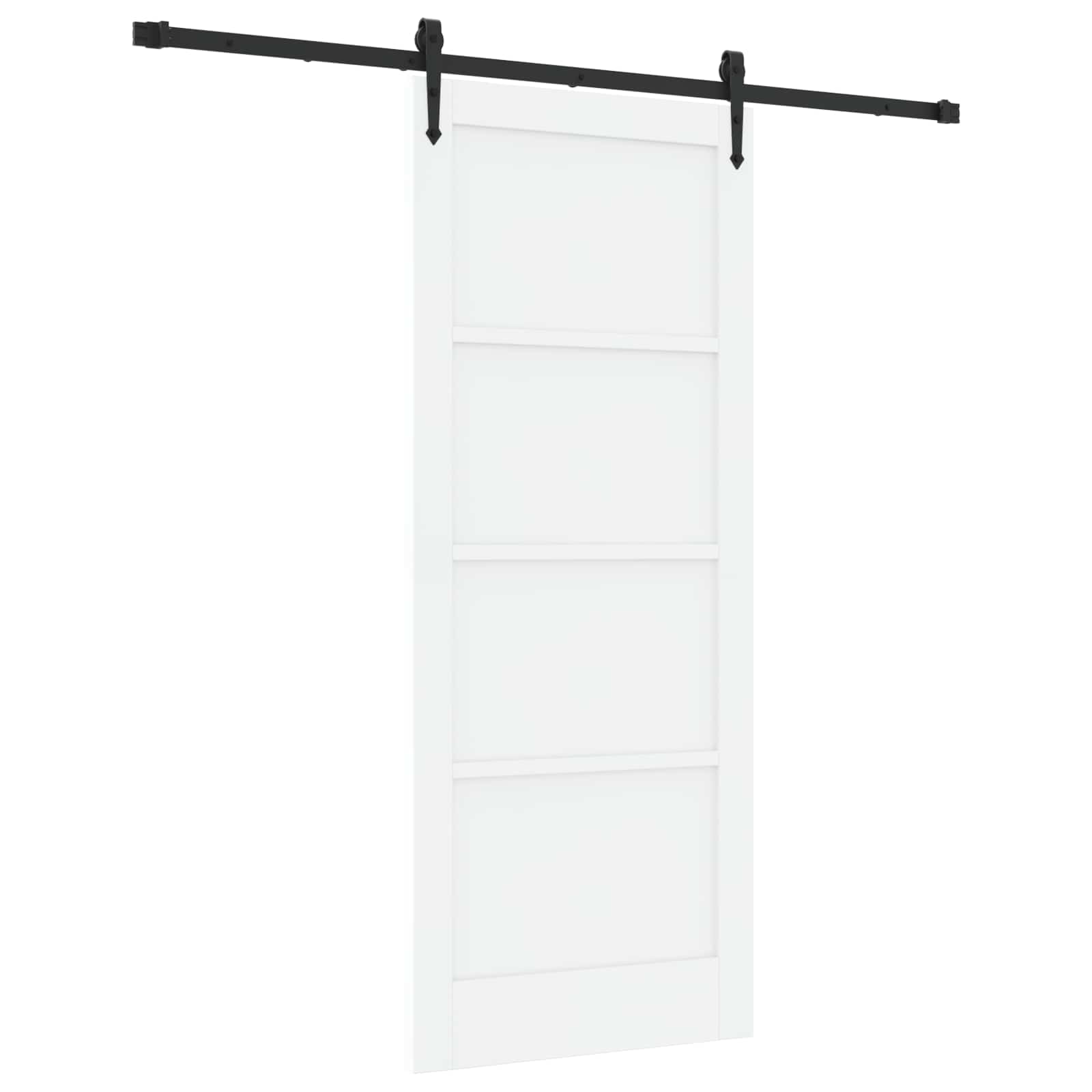Porta scorrevole ORKDAL Bianco e Nero 83 x 202 cm | homemem39