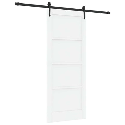 Porta scorrevole ORKDAL Bianco e Nero 83 x 202 cm | homemem39