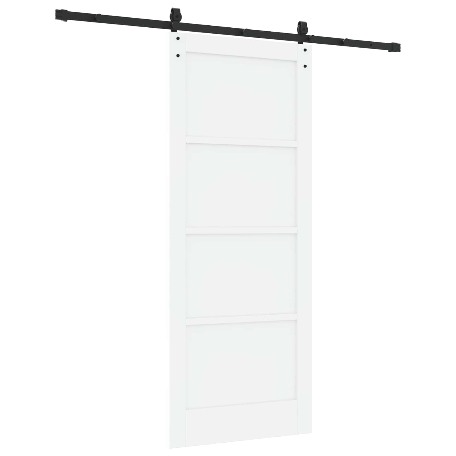 Porta scorrevole ORKDAL Bianco e Nero 83 x 202 cm | homemem39