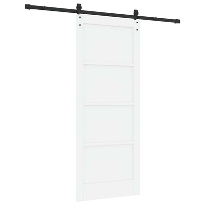 Porta scorrevole ORKDAL Bianco e Nero 83 x 202 cm | homemem39