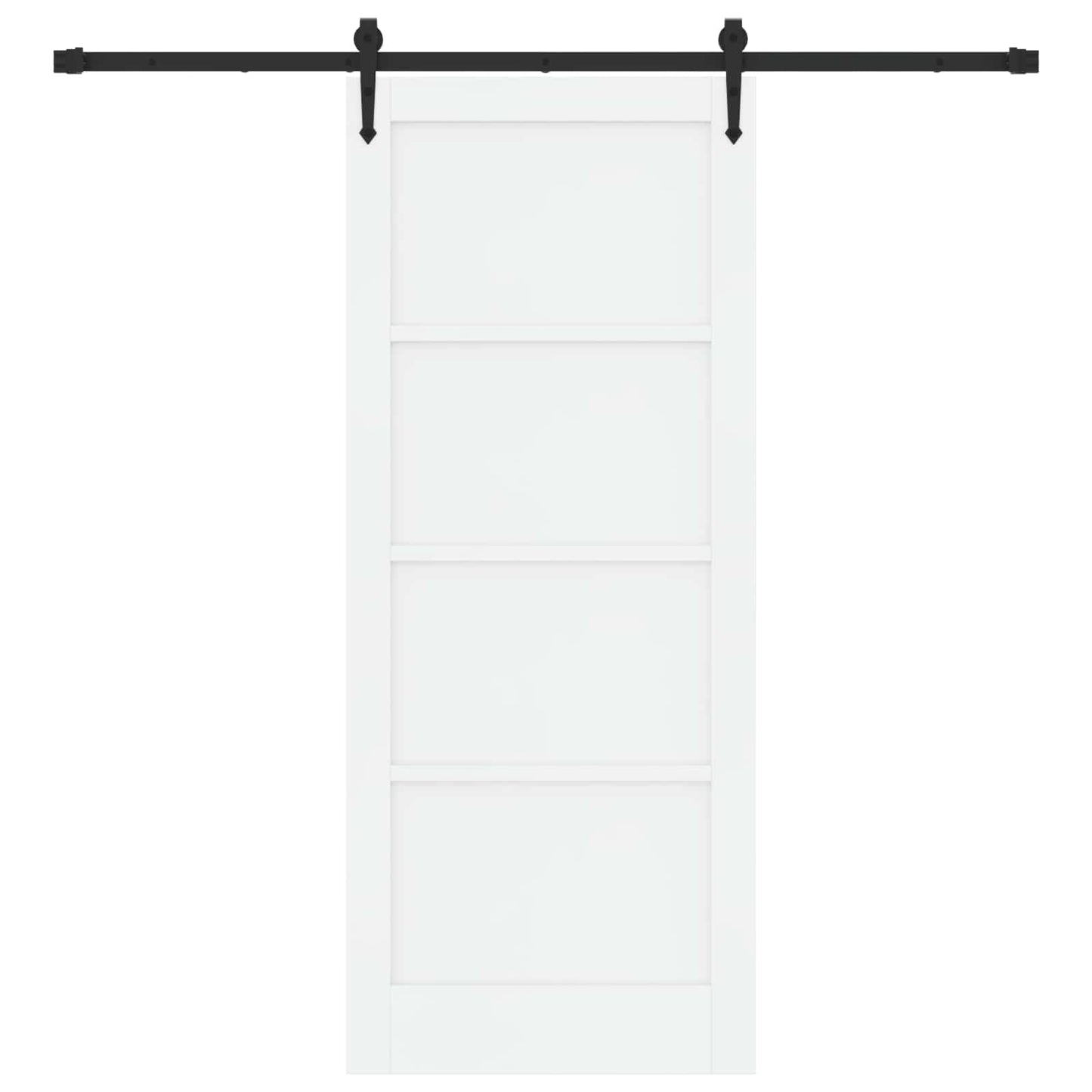 Porta scorrevole ORKDAL Bianco e Nero 83 x 202 cm | homemem39